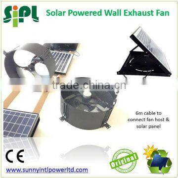 SUNNY FAN Gable Wall Mounted Industrial Solar Ventilation Hot Air Exhaust Fan with Fan Guards Solar Power Wall Ventilator