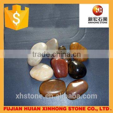 Garden Black Color Polished Pebbles for Sale photo-6