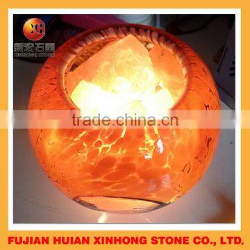 natural himalayan rock salt crystal lamp for garden