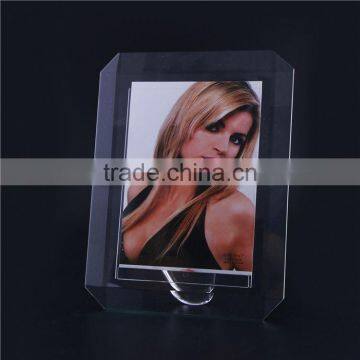 Best seller simple design unique crystal photo frame 2016