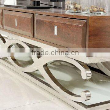 E359 Hot Sale Lcd tv Stand Design Cheap Wooden tv Stand on Sale photo-2