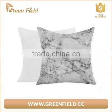 Home Decoration White Marble Pillow Cover photo-4