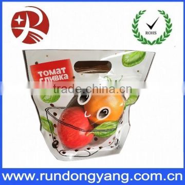 Stand up pouch plastic fruit packaging bag