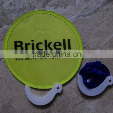 cheap Customized Logo Nylon Hand Fan/Nylon Folding Fan/polyester Fan