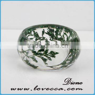 Real Flower Resin Bangle, Real Flower Bracelet, Preserved Flower Bracelet photo-4