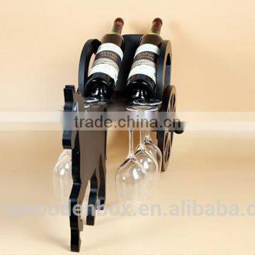 European Style Single Bottle Holder Pirate Ship Wine Rack Animal Handmade Wooden Wine Rack photo-2