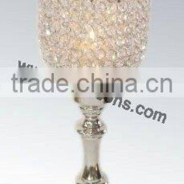 Crystal Candle Holder With Metal Stand for Wedding Decor photo-4