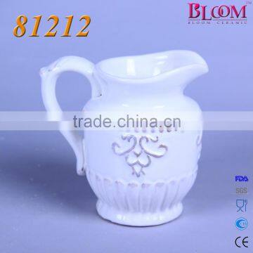 Cheap Ceramic White Pitcher photo-5