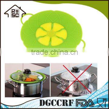 Hotsale FDA Grade Silicone Pot Cover Spill Stopper Lid Silicone Pot Cover Lid photo-2