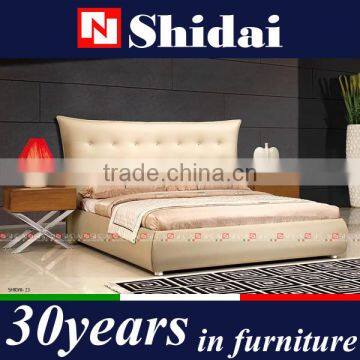 European style high quality and stylish leather bed B9031