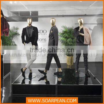 Fiberglass gold mannequin male full body mannequin