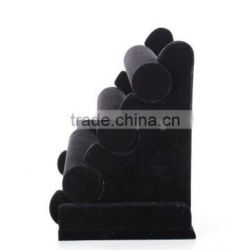 2016 High-end Luxuries 3 Layer Black Velvet Bracelet Holder Display Stand photo-5