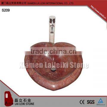 Best with different styles red granite marble wash basin pictures