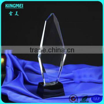 New arrival unique elegant clear crystal award,blank teardrop clear crystal award trophy