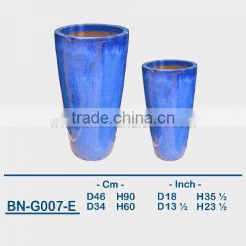 GLAZED CERAMIC OUTDOOR POT BN-G007 photo-5