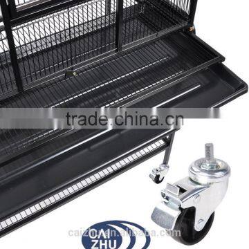 63" Inch Indoor Bird Parrot Chinchillas Ferret Cage Cockatiel House W/Stand Metal Wheel photo-4