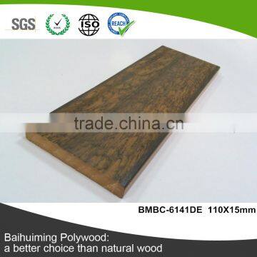 Polished and embossed polywood sheet for classical outdoor plastic wood furniture