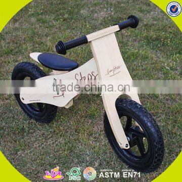 2017 New Design Baby Wooden Balance Bike Wholesale Wooden Balance Bike Log Wooden Balance Bike for Toddlers W16C156 photo-3