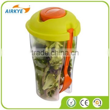 2017 new Salad to go Mug with Dressing Container & Fork