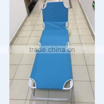 Blue Reclining Folding Beach Lounge Chair