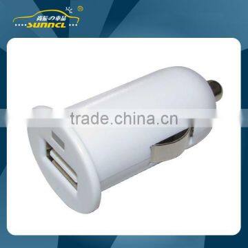 Mini USB Adapter Car Charger Plug for Apple and Android Devices