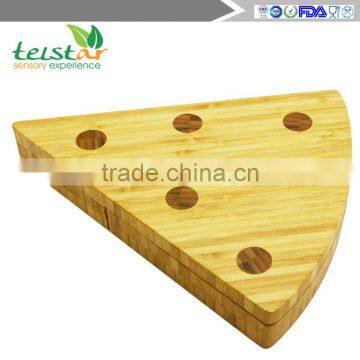 Manufacturers Selling Green Bamboo Cheese Plate of Cheese Knife Chopping Block photo-2