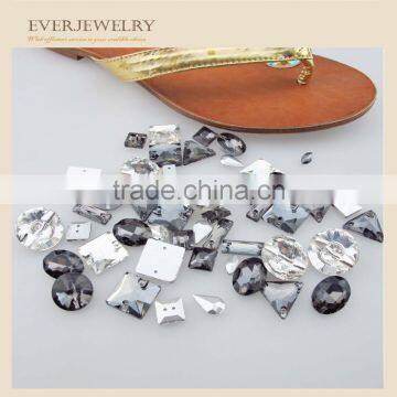 Sew on Rhinestone Crystal Rectangle With Two Holes photo-2