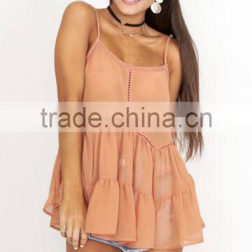 Summer Ruffle Top Designer Blouse Patterns Sleeveless Free Top photo-6