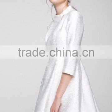 Sell Latest Woman Dress Design Fashion Floral Printed Autumn Winter Custom Business Office Formal Lady Dresses With Sleeves photo-5