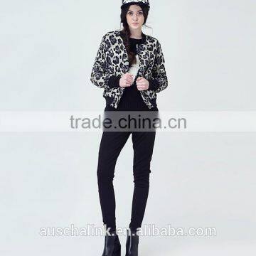 Autumn Short Style Animal Leopard All Over Printed Jacket Factory Price photo-2