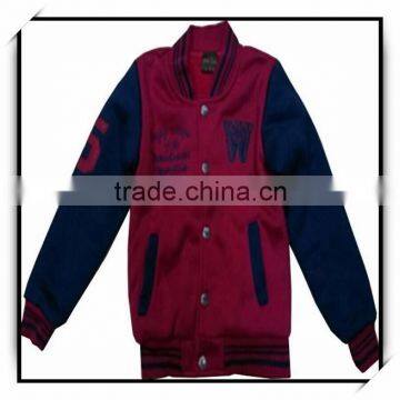 garment factory stock lots varsity baseball jacket