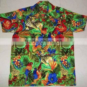 jungle print hawaiian shirts