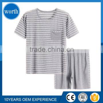 2017 Comfortable Fashion Men's Summer Pajamas Stripe Style