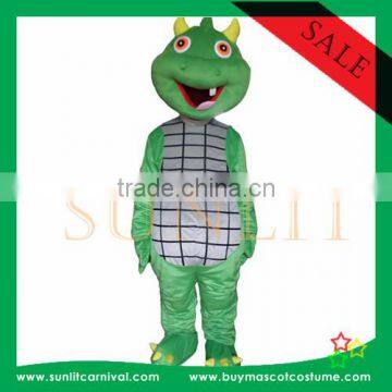 green snake mascot costume / fur mascot costume /plush costume