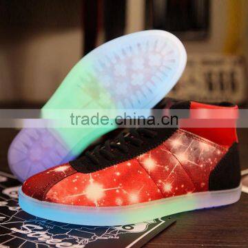 HFR-JS08 2015 Super Fashion Latest LED Glittering Canvas Shoe photo-6
