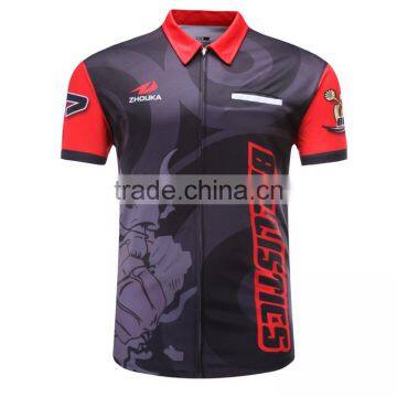 Design Your Own Custom Dart Shirts Jersey Polo With Pockets for Team, Sublimated Dart t Shirt photo-4