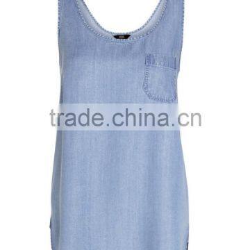 Fashion Good Quality Tencel Shell Women's t Back Tank Top photo-4