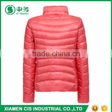 Hot Sale Polo Collar Winter Ultra Light Down Jacket for Women photo-3