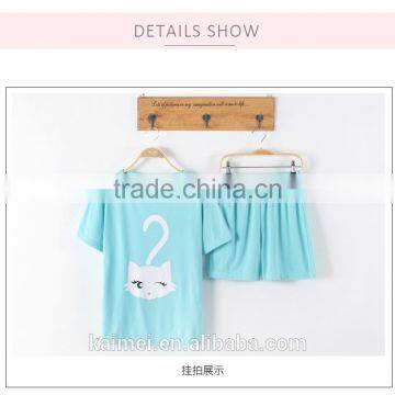 Latest Design High Quality Best Price Casual Cotton Pajamas for Girls photo-3