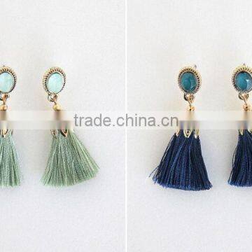 Zm53248a 2017 Vintage Tassel Earrings Fancy Stud Earrings for Girls photo-3