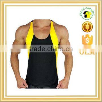 Latest gym fitness tank top safety vest dri fit tank top men custom