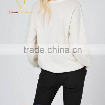 New Products 100% Cashmre Women Knitted Sweaters Pullover photo-3