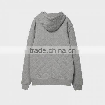 Men's Grey Winter Wear Hoodies Visco-Elastic With Hood and Zip photo-2