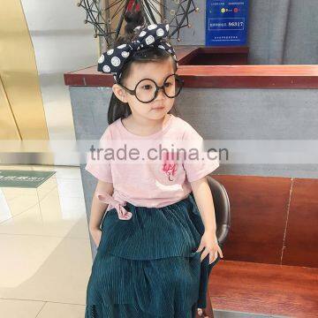 S17099A Children Clothing 2017 New Summer Short Sleeve Girls t Shirt photo-2