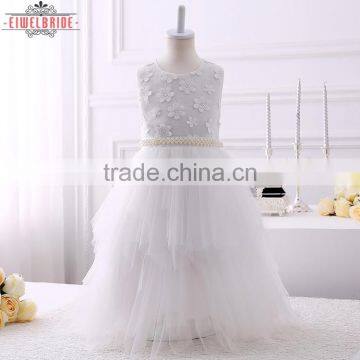 Custom 5-6 Years Girl Tulle/Net Flower Girl Dress photo-4