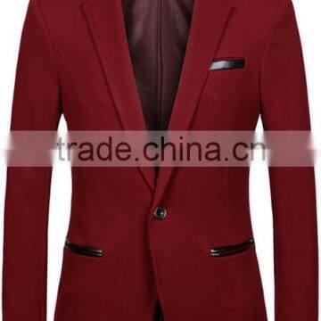 Custom Red and White Colour Latest Design Coat Pant Men Suit Nice Blazer Design photo-2