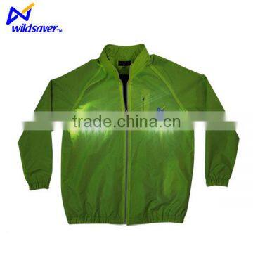 USB Rechargeable Flashing Safety Cycling Sports Long Sleeve Jacket photo-2