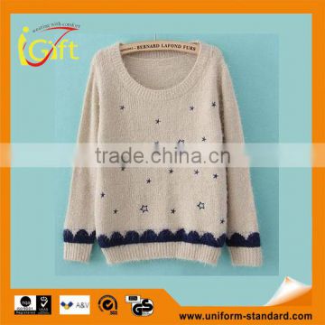 2014 hot sell wholesale high quality long sleeve Cashmere sweater