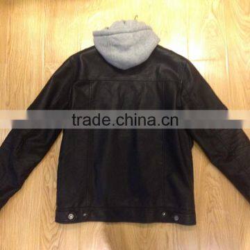 Men pu Leather Jacket #PL8700 photo-2