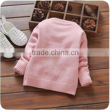Sweet Baby Girls Cotton Sweaters Design With Beads and Bowknots For Children Knitted Cardigan photo-2